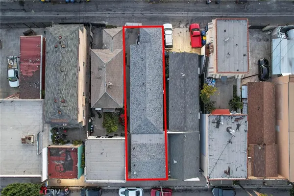 an aerial view of multiple house