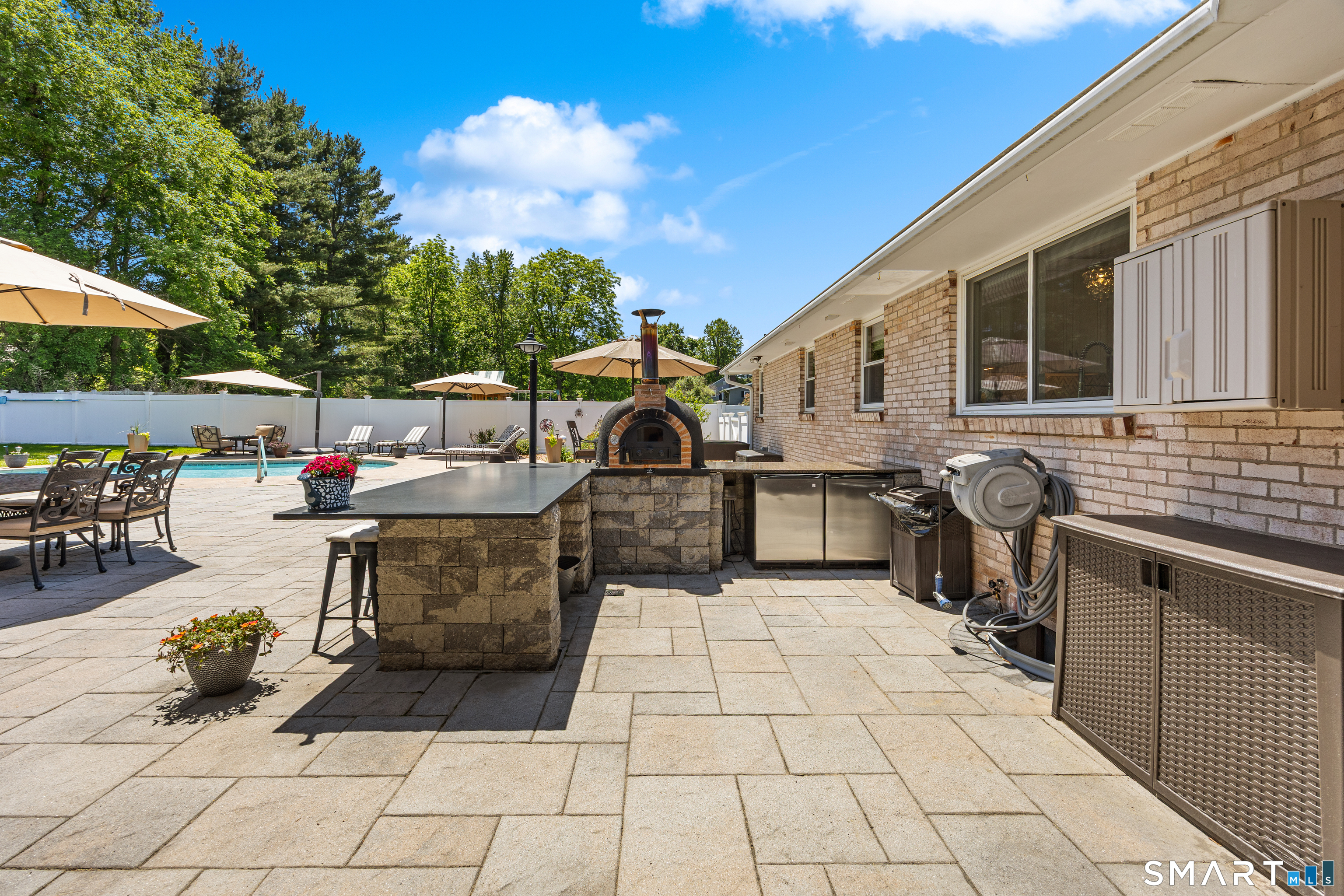 1500 Rhey Avenue Wallingford, CT 06492 - Photo 28 of 39 Backyard patio & pizza oven