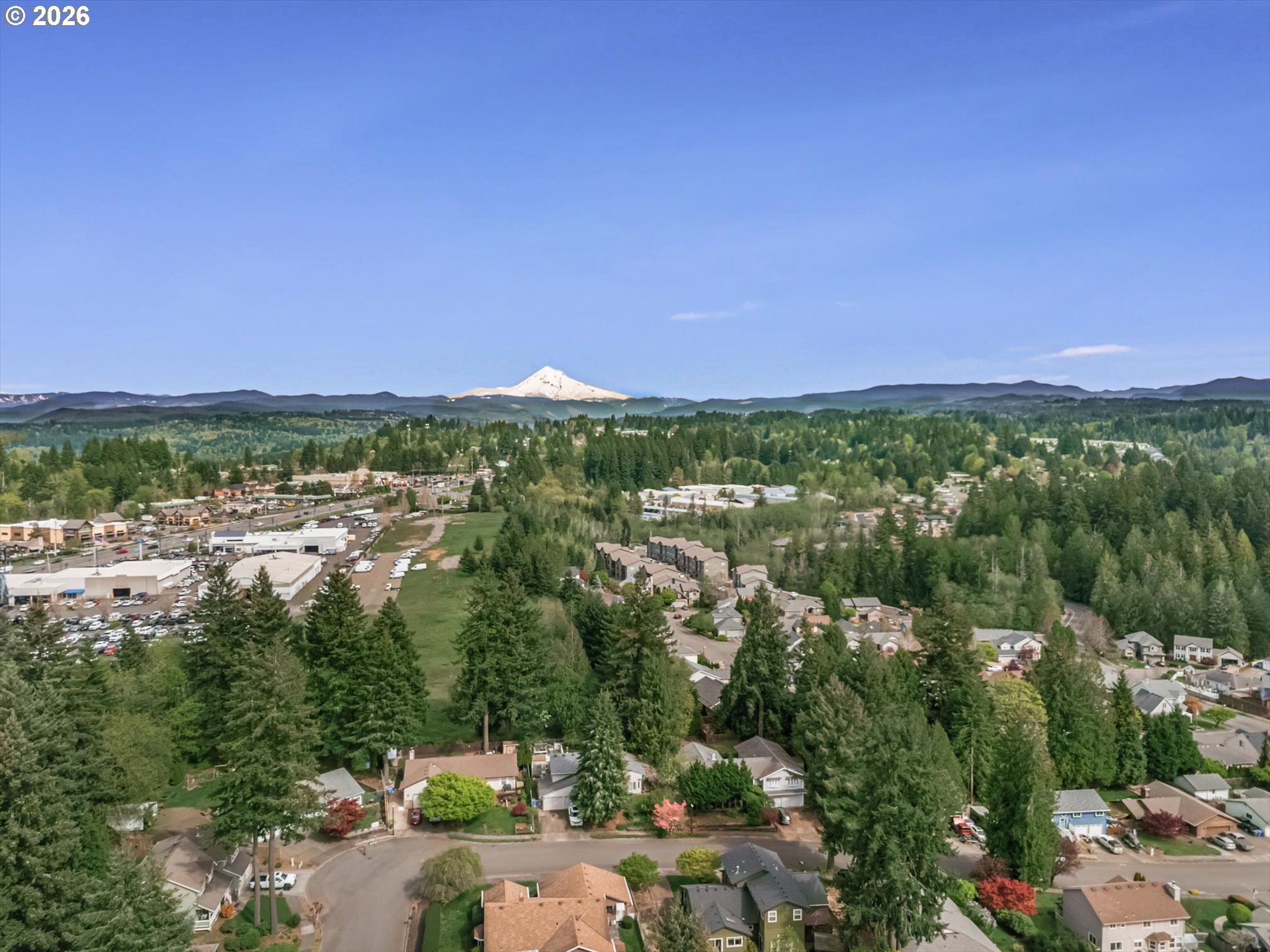 17200 Littlepage Avenue Sandy, OR 97055 - Photo 9 of 47 an aerial view of a city and mountain view in back