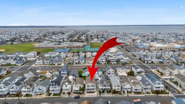 an aerial view of a city