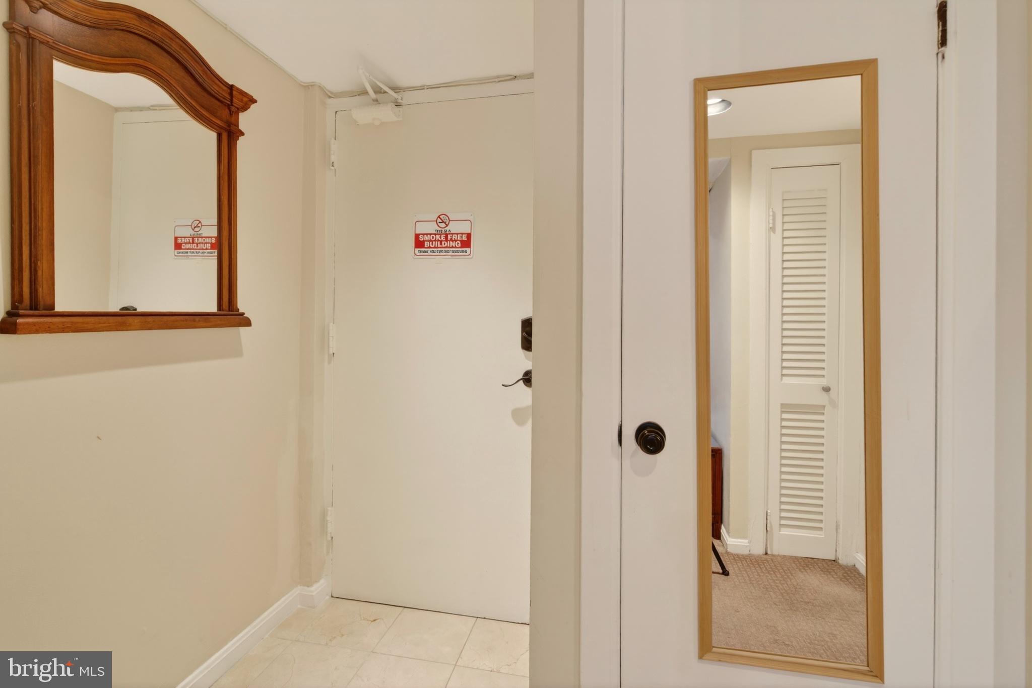 11 2nd Street Northeast, Unit 108 Washington, DC 20002 - Photo 12 of 18 Inviting entryway with stylish mirrors.
