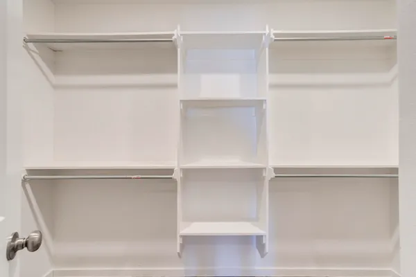 a close view of closet