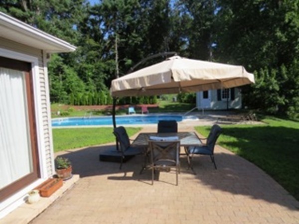 64 Oak Hollow Road Springfield, MA 01128 - Photo 21 of 22 a view of a house with backyard sitting area and garden