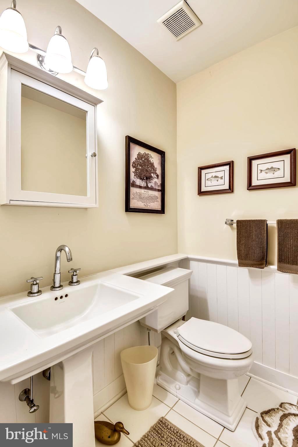 137 Inverness Road Severna Park, MD 21146 - Photo 44 of 46 a bathroom with a toilet a sink and mirror