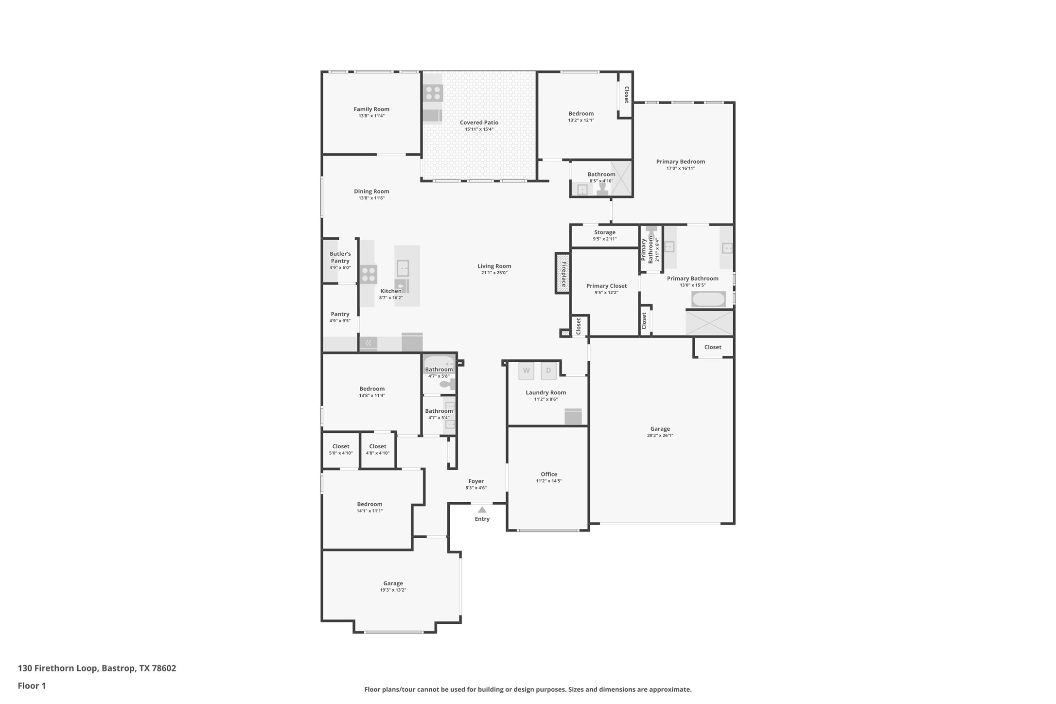 130 Firethorn Loop Bastrop, TX 78602 - Photo 38 of 38 Floor plan