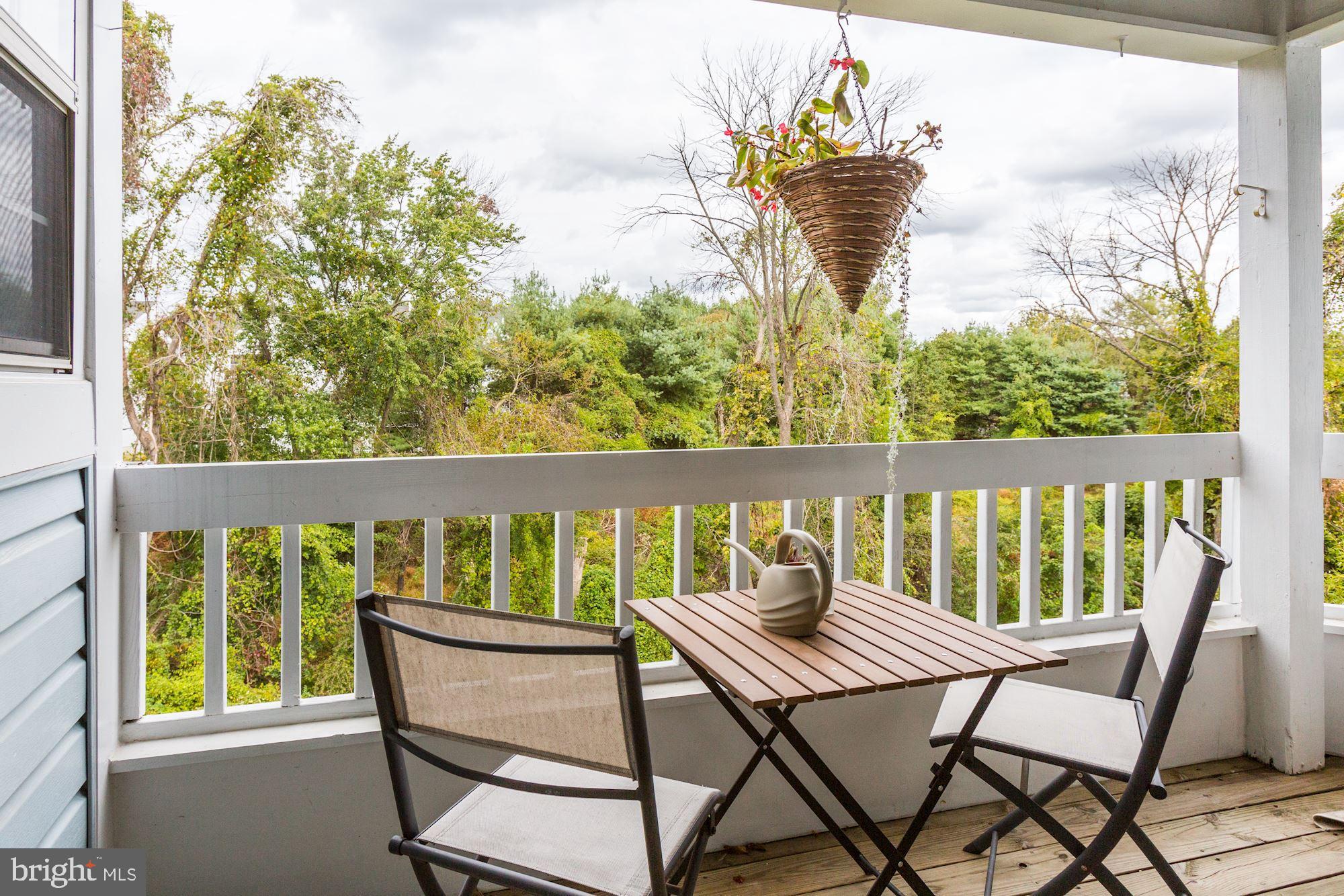 8611 Falls Run Road, Unit K Ellicott City, MD 21043 - Photo 20 of 22 Private balcony backs to woods.