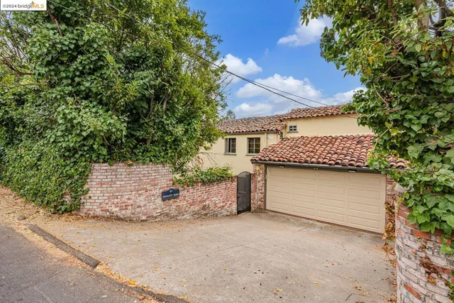 front view of a house with a garage