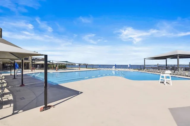 a view of a lake with outdoor space