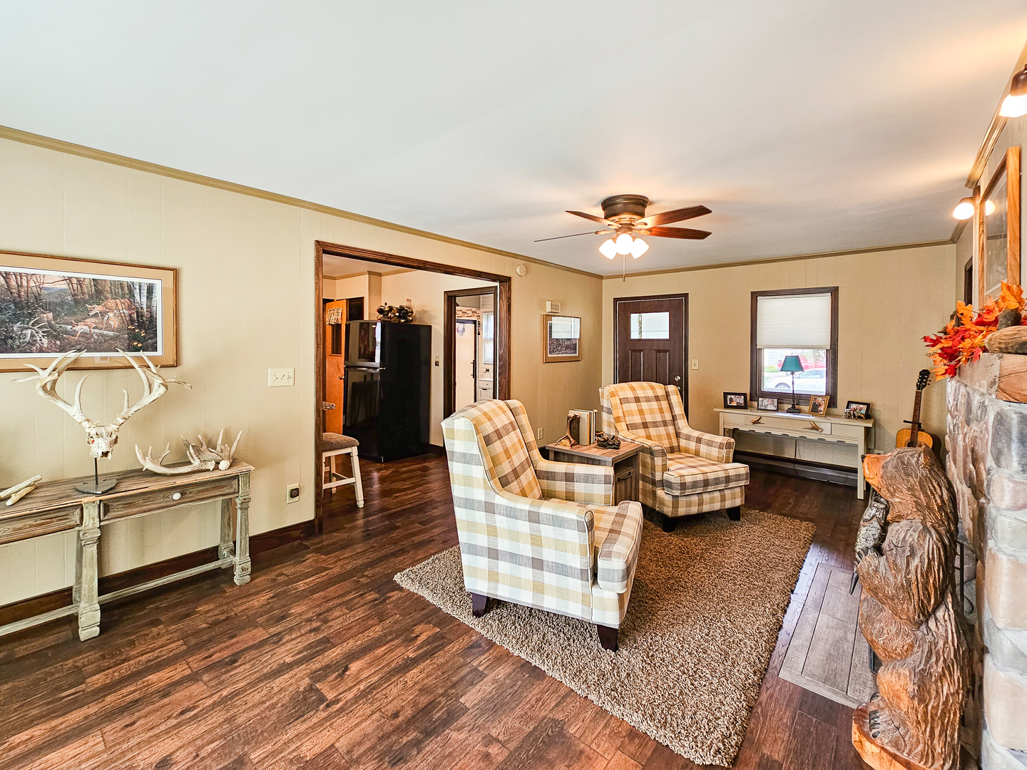 301 Adams Street Oregon, IL 61061 - Photo 10 of 50 a living room with furniture fireplace and flat screen tv
