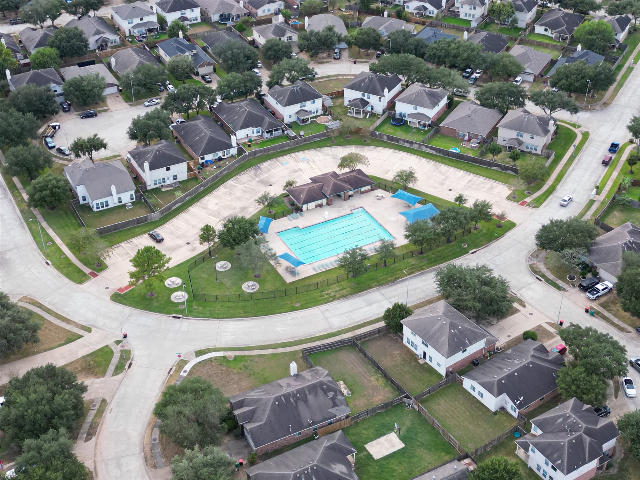 3322 Brackenfern Road Katy, TX 77449 - Photo 35 of 38 an aerial view of residential houses with outdoor space