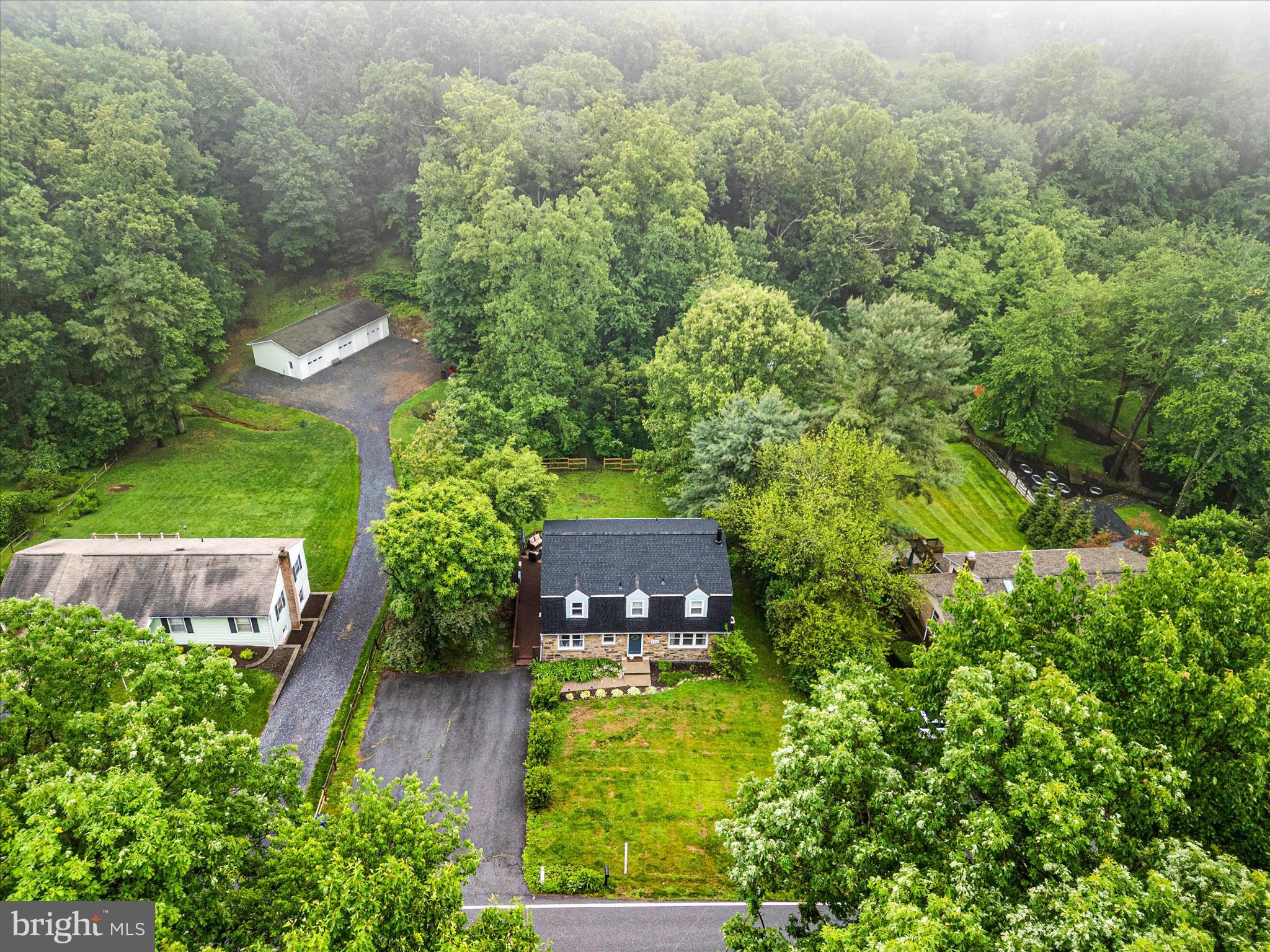 4217 Bill Moxley Road Mount Airy, MD 21771 - Photo 49 of 57 an aerial view of a house with a yard