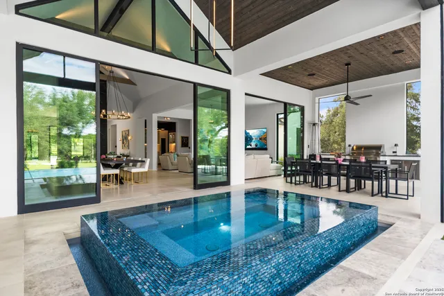 a view of dining room with hardwood floor