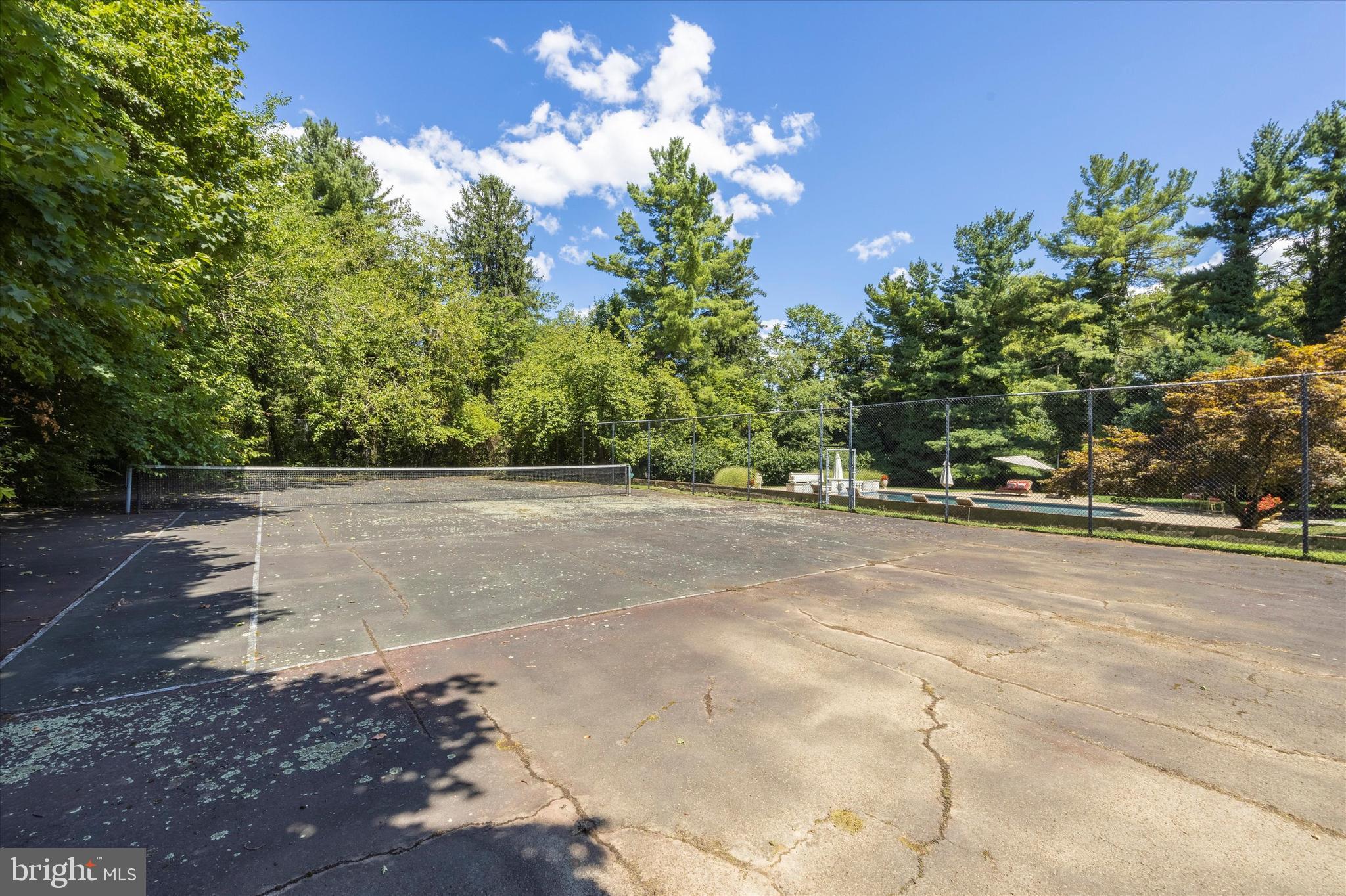 1264 Mill Road Rydal, PA 19046 - Photo 110 of 127 Tennis court needs refinish/or use for bike riding