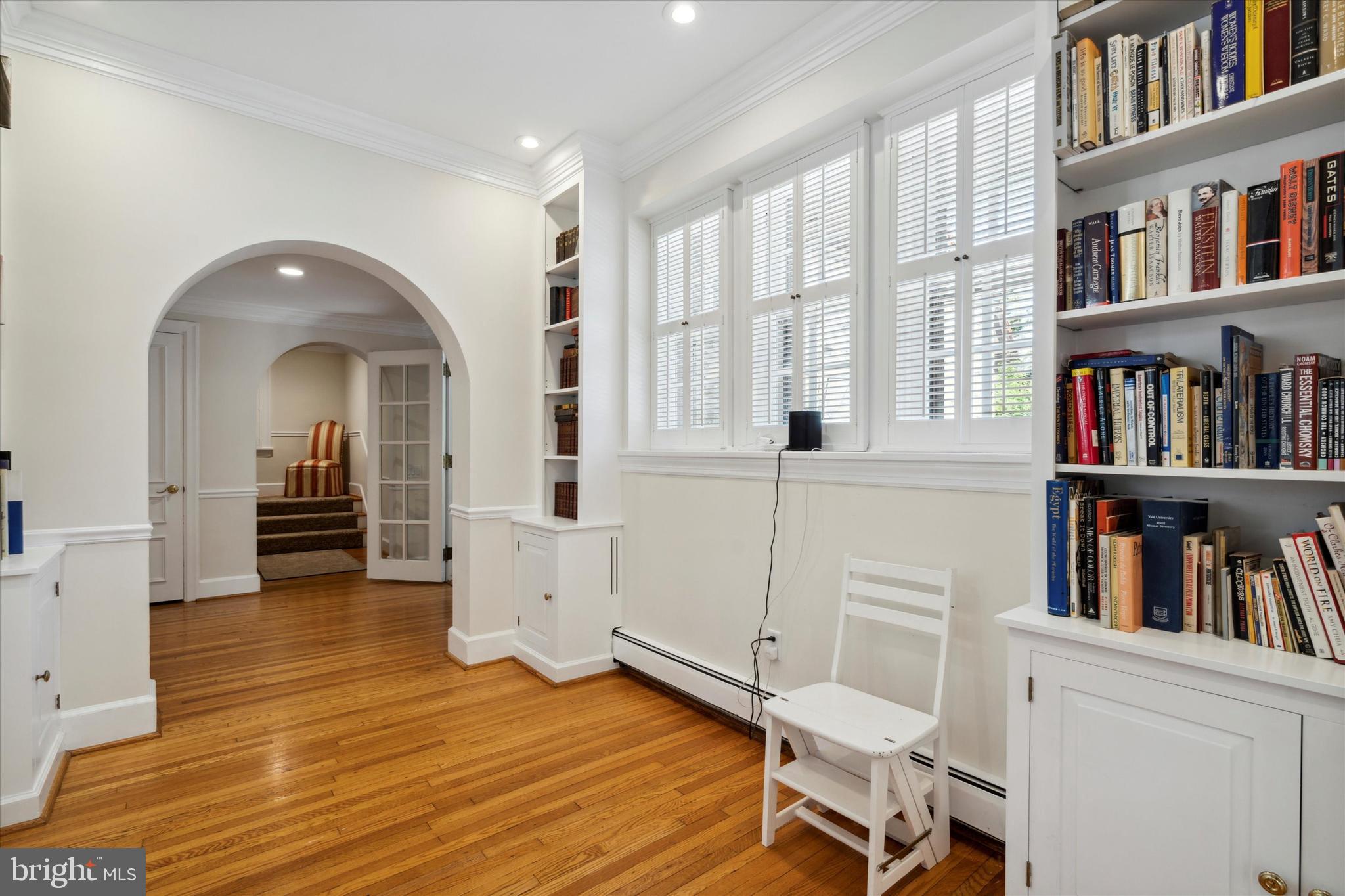 1264 Mill Road Rydal, PA 19046 - Photo 11 of 127 Sitting room/library leads to one wing...