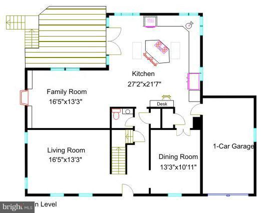 3127 Flintlock Road Fairfax, VA 22030 - Photo 6 of 30 Main Level Floor Plan