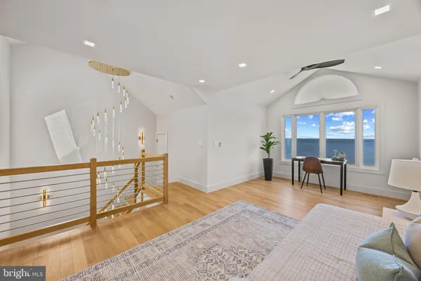a living room with table