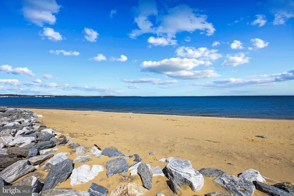 an aerial view of a house with wooden floor