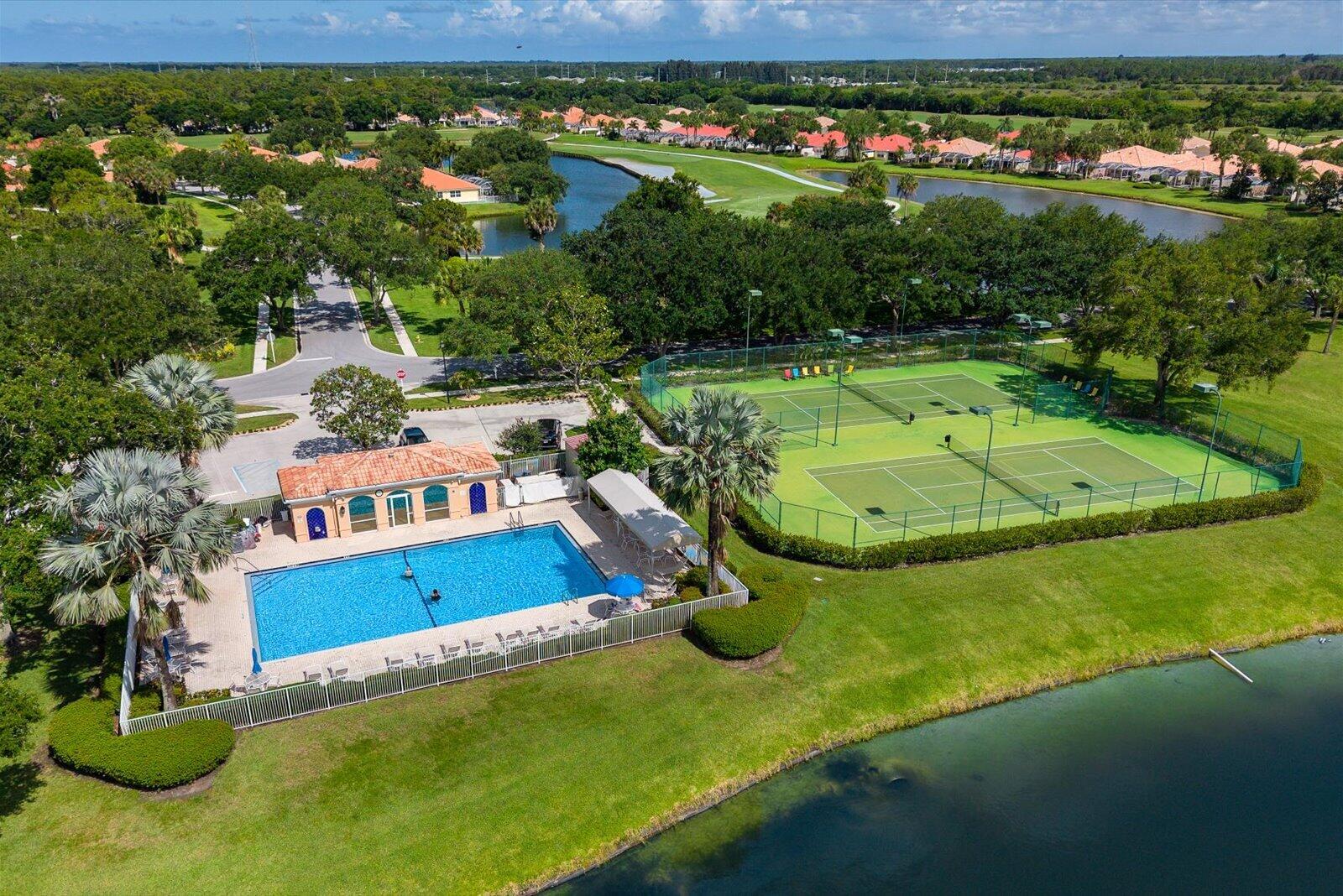 918 Southwest Balmoral Trace Stuart, FL 34997 - Photo 40 of 45 Communtiy pool, tennis and pickleball
