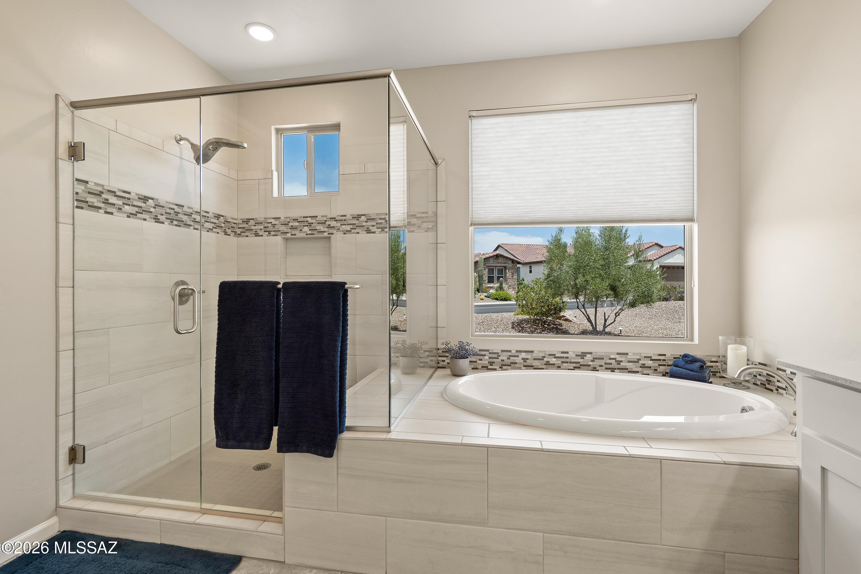 60961 East Arbor Basin Road Oracle, AZ 85623 - Photo 19 of 50 Spa-Inspired Primary Bathroom