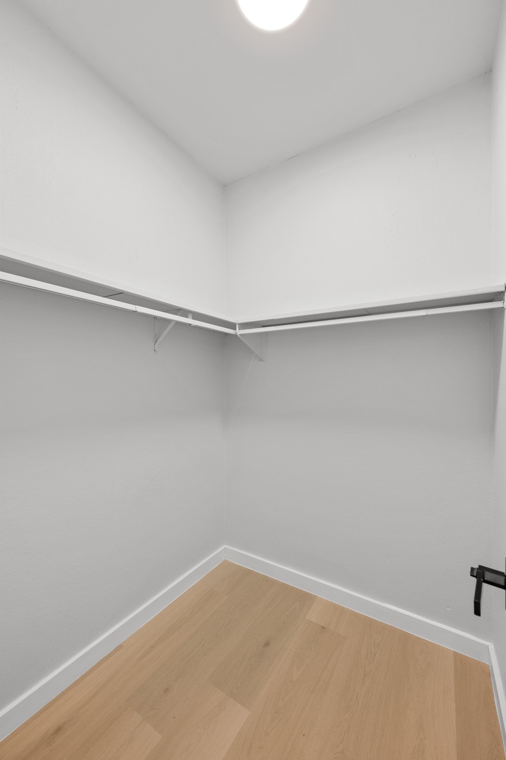 6501 Brush Country Road, Unit 120 Austin, TX 78749 - Photo 14 of 26 Walk-in closet with perimeter shelving and upper hanging rods
