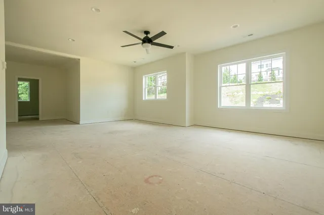 a view of an empty room