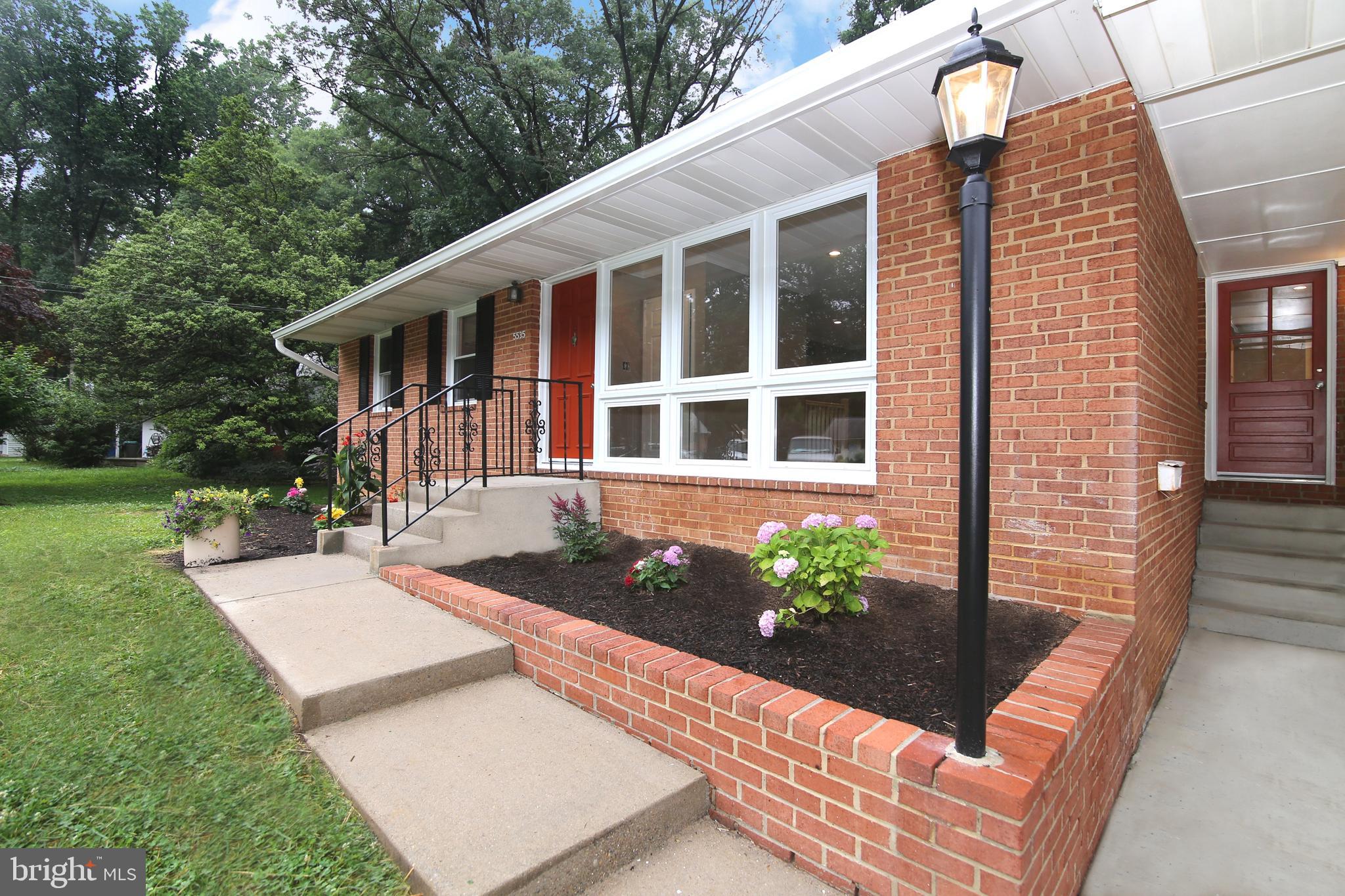 5535 Belfast Place Springfield, VA 22151 - Photo 2 of 41 Front Walkway and Kitchen Entrance from Carport