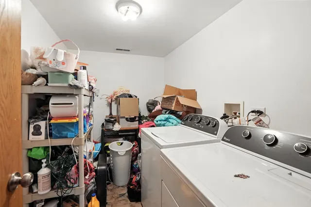 a room with storage and utility