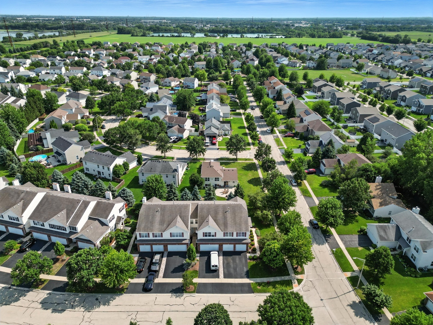 1986 Brimstone Road Romeoville, IL 60446 - Photo 26 of 32 an aerial view of a house with a yard