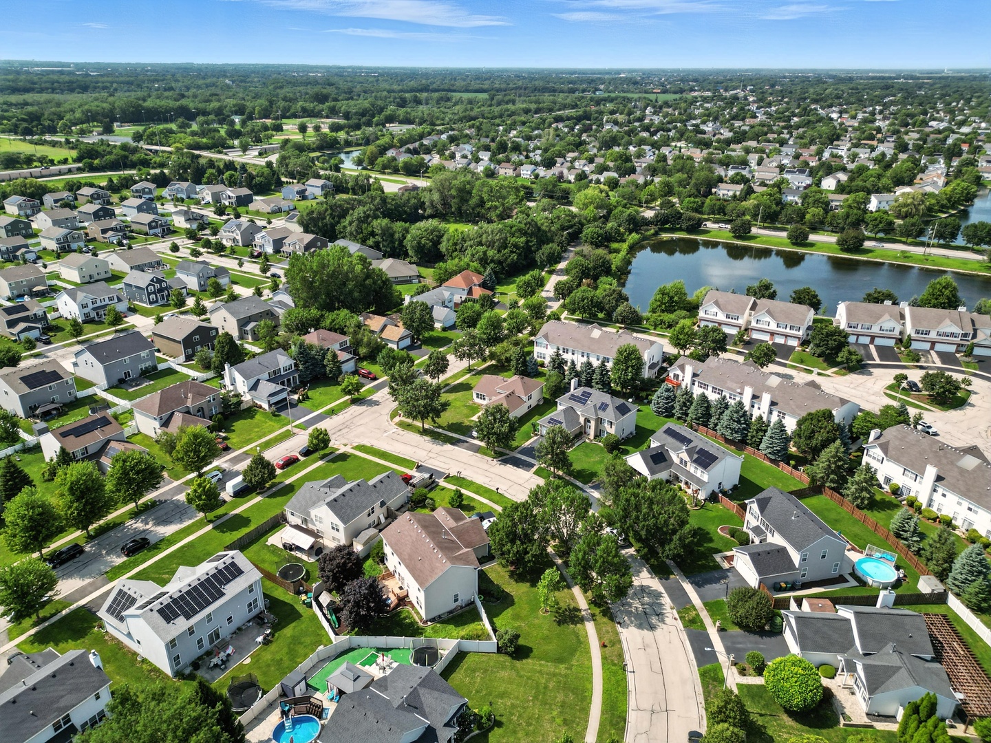 1986 Brimstone Road Romeoville, IL 60446 - Photo 27 of 32 an aerial view of residential houses with outdoor space