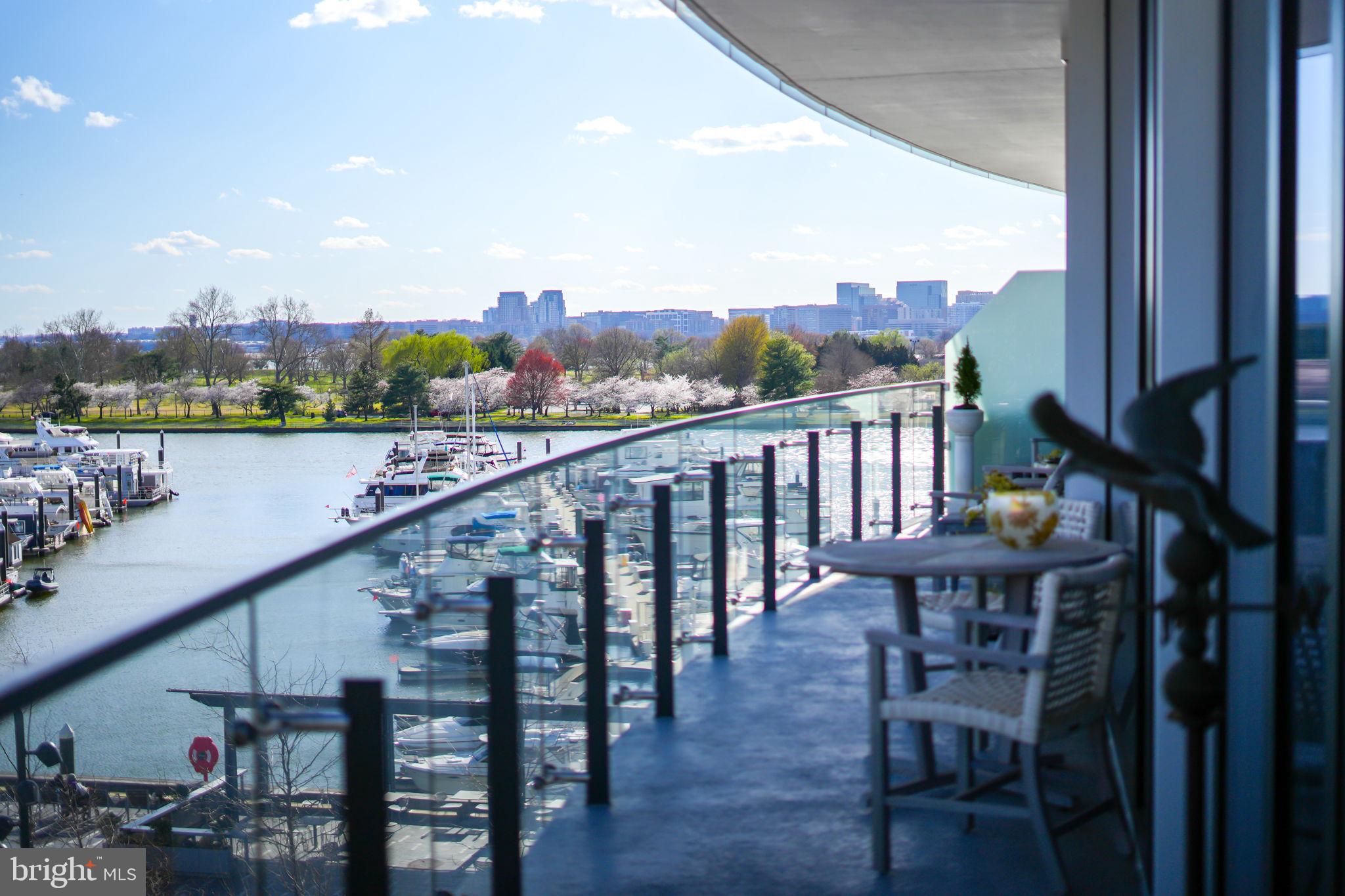 601 Wharf Street Southwest, Unit 402 Washington, DC 20024 - Photo 15 of 67 310 SF Private Balcony spans entire residence
