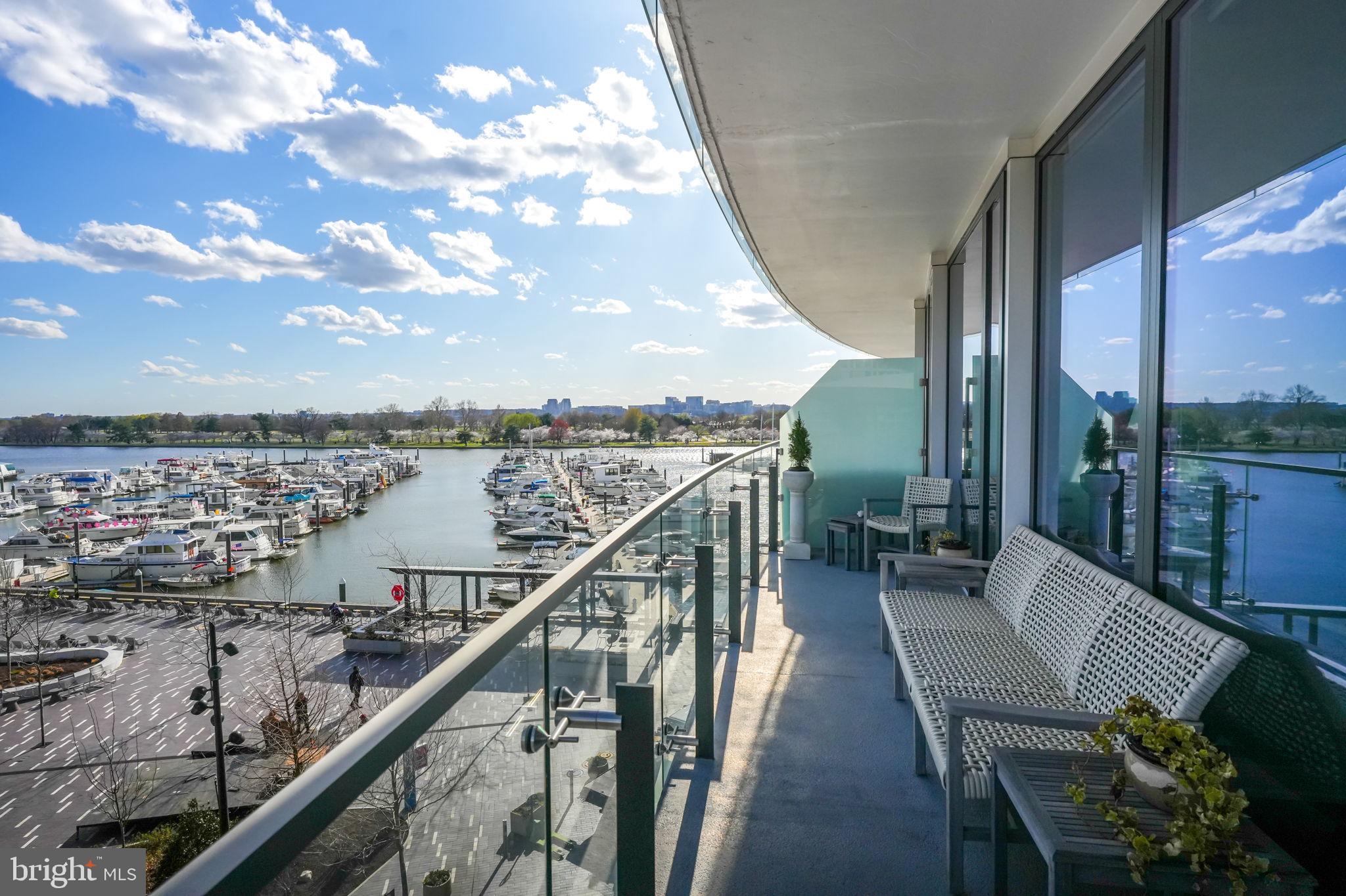 601 Wharf Street Southwest, Unit 402 Washington, DC 20024 - Photo 22 of 67 310 SF Private Balcony spans entire residence