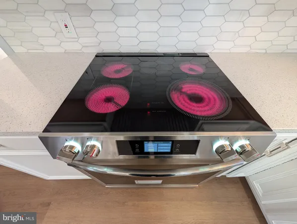 a close view of stove