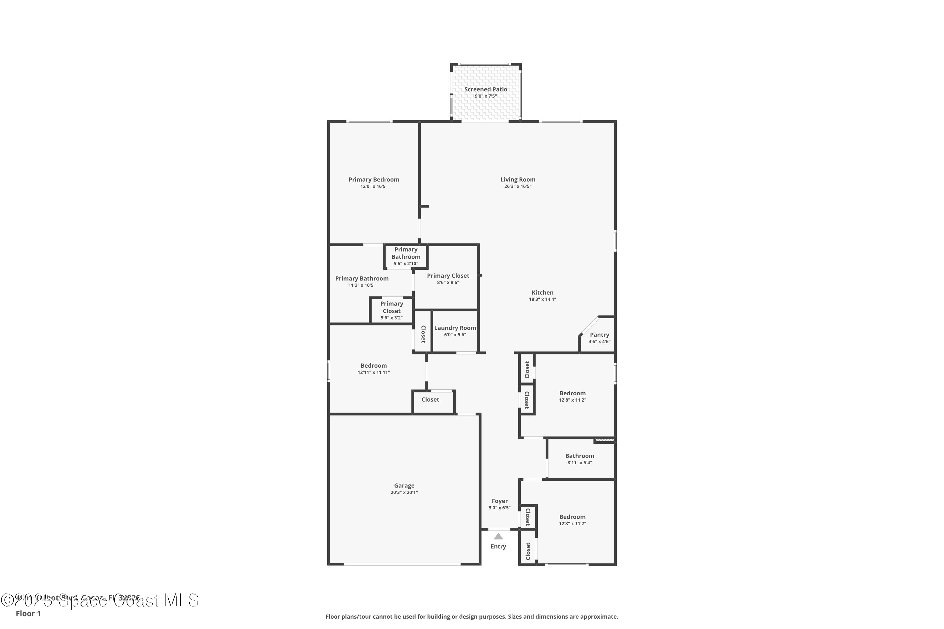 4901 Talbot Boulevard Cocoa, FL 32926 - Photo 39 of 39 a picture of floor plan