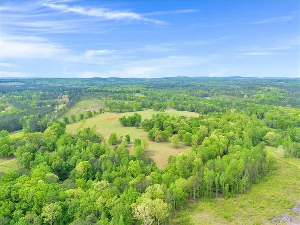 a view of a green field with clear sky