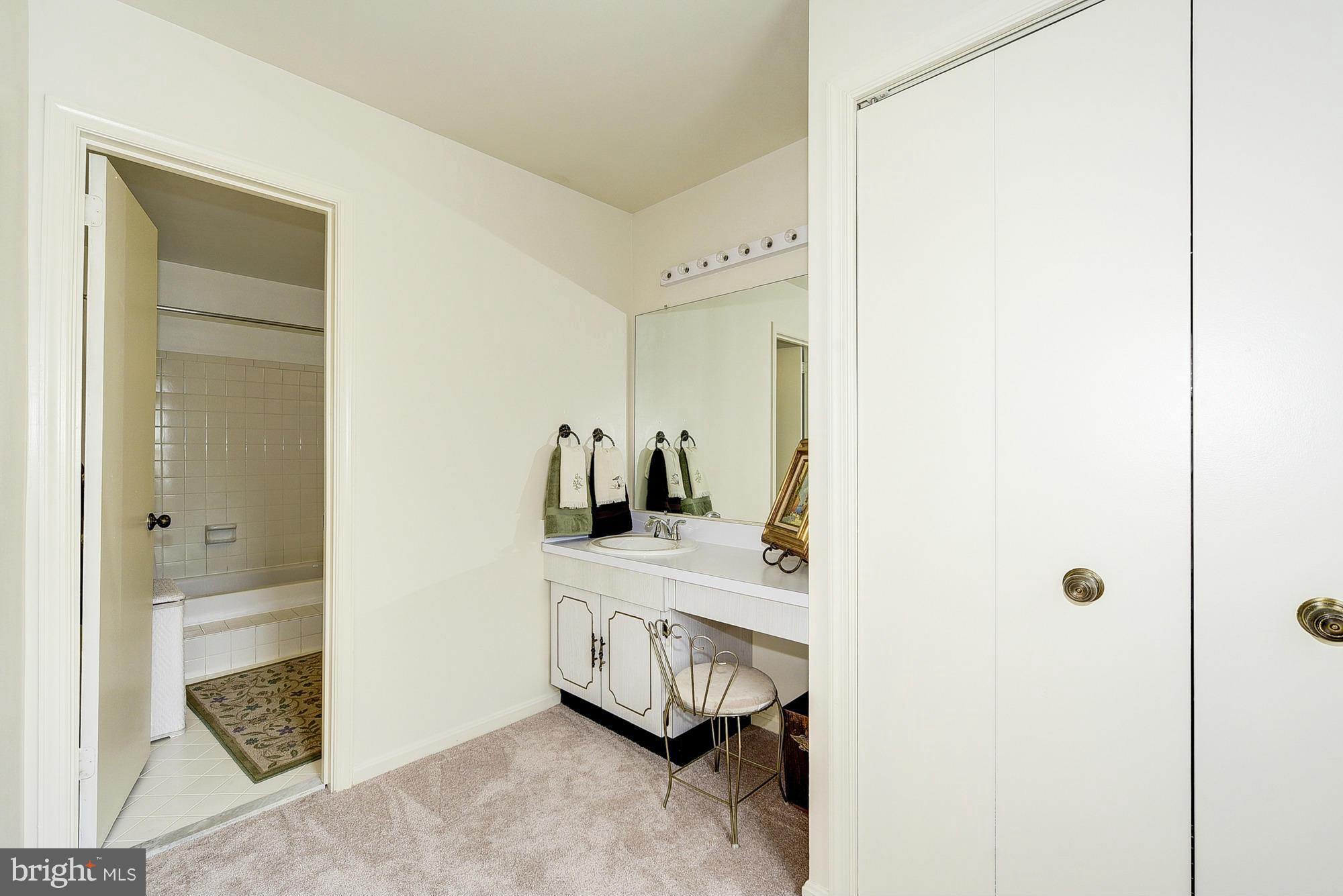 15013 Wellwood Road Silver Spring, MD 20905 - Photo 21 of 30 a bathroom with a sink and a mirror