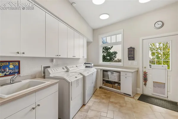 a kitchen that has a sink and a stove in it