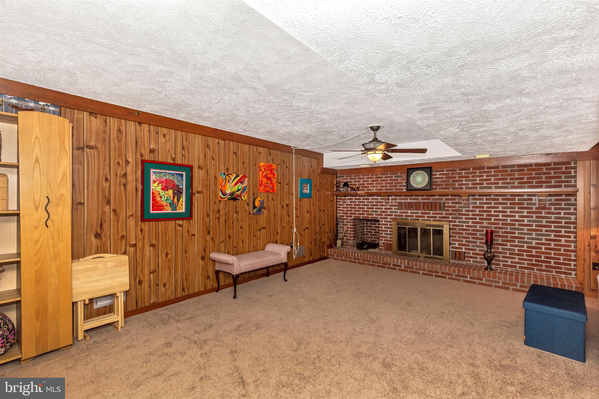 5400 Ridge Road Mount Airy, MD 21771 - Photo 19 of 35 Huge Family Rec Room with Fireplace (26'x20')
