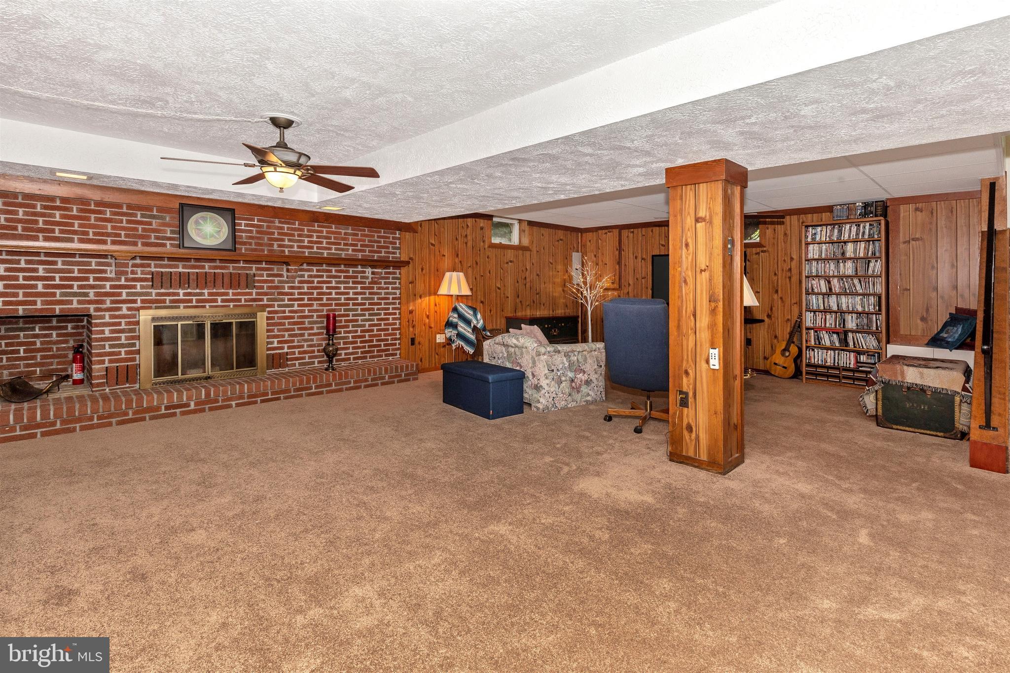 5400 Ridge Road Mount Airy, MD 21771 - Photo 20 of 35 Huge Family Rec Room with Fireplace (26'x20')