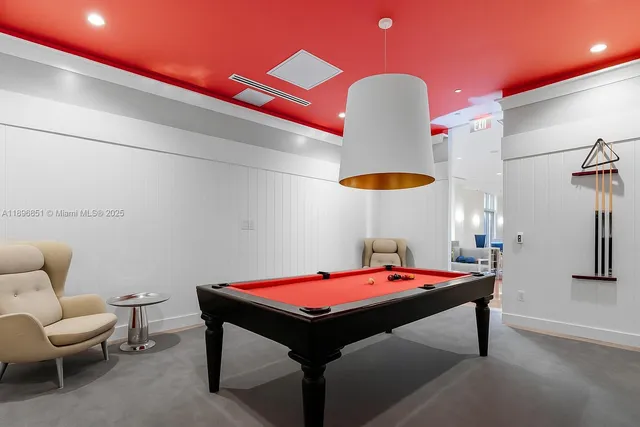 a view of balcony with furniture