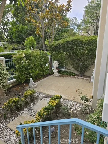 a view of a small yard