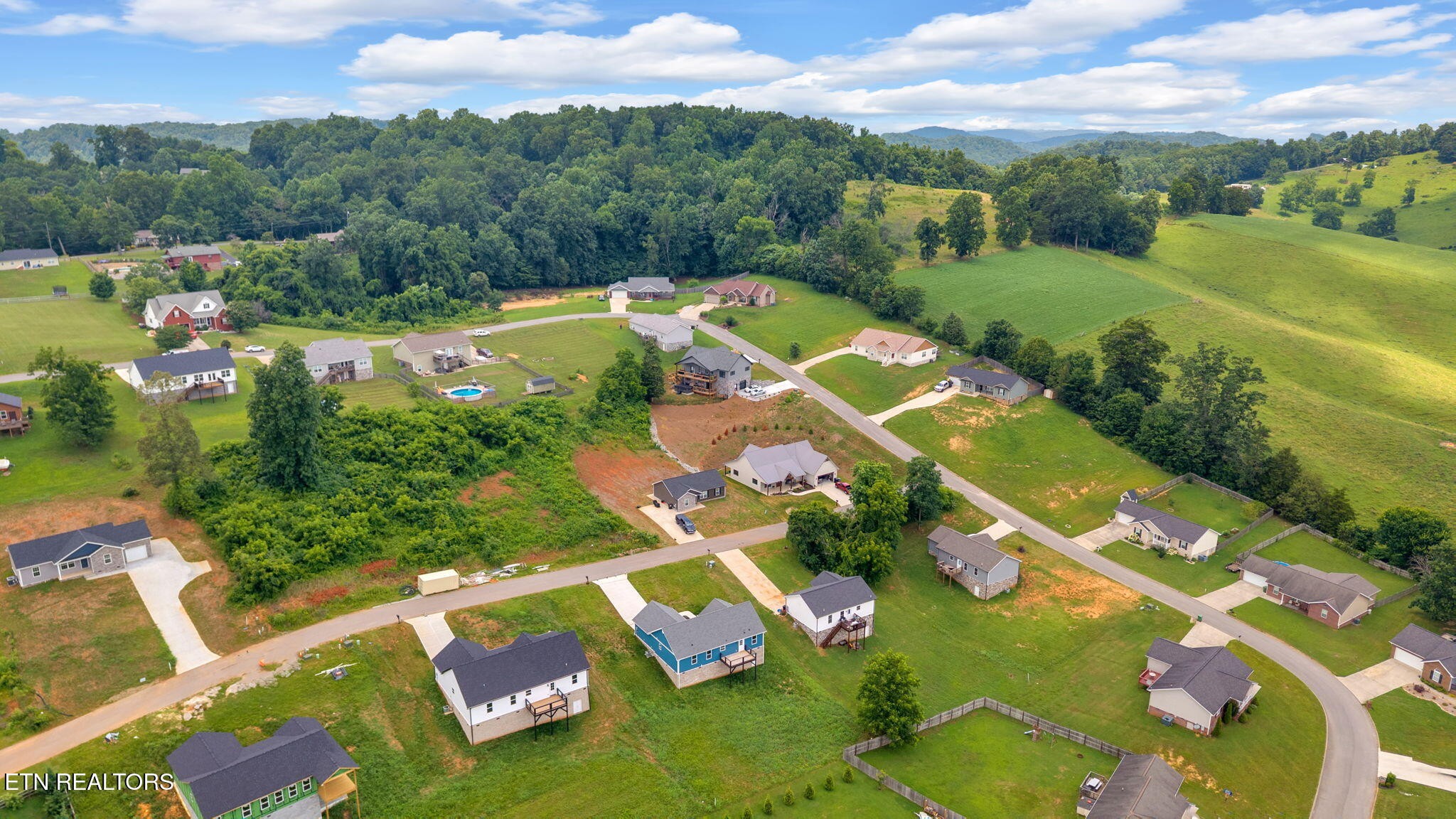141 Middle Glen Road Maynardville, TN 37807 - Photo 41 of 41 an aerial view of residential houses with outdoor space and street view
