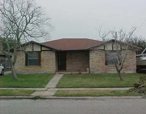 a view of a yard in front of a house
