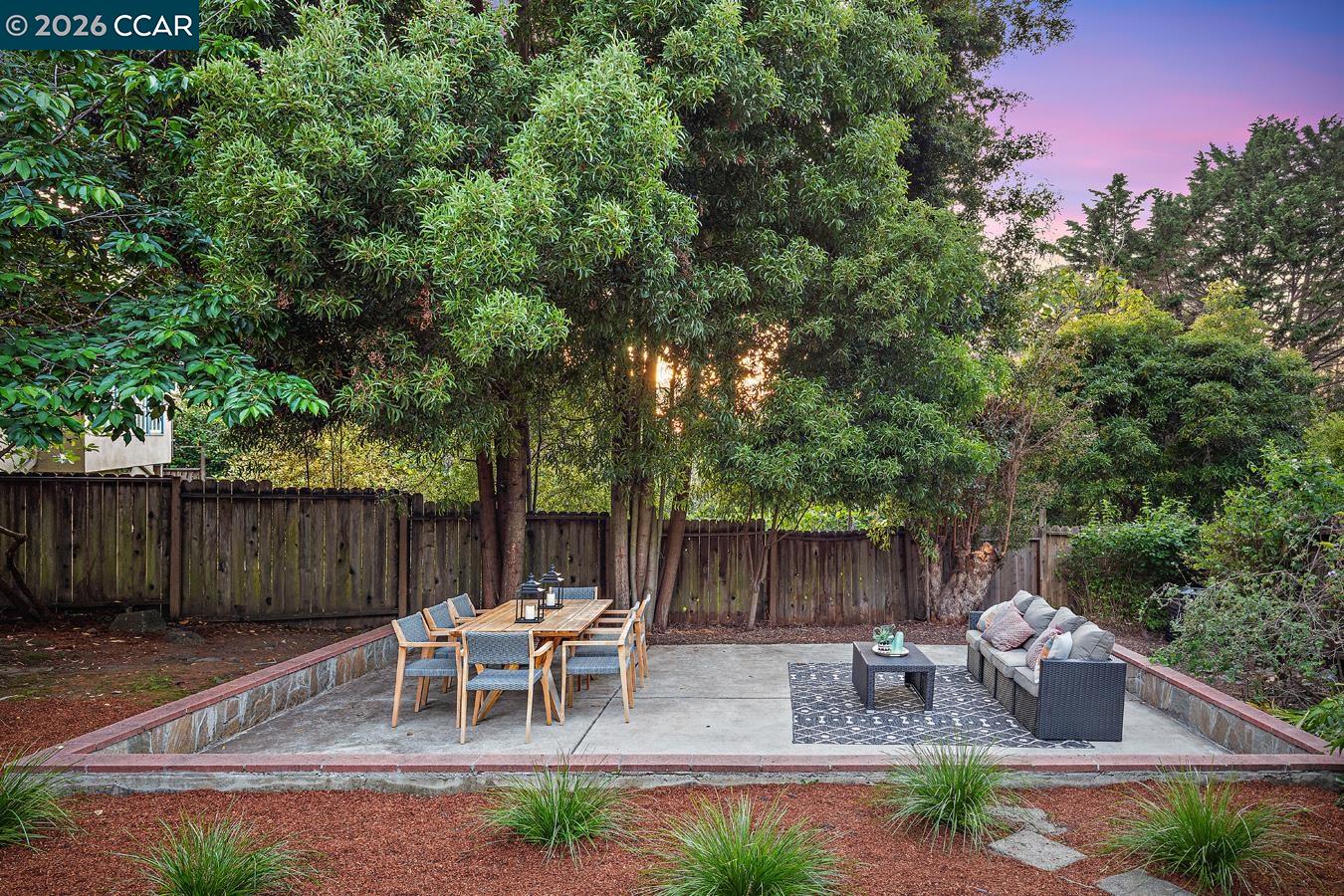 85 Ardmore Road Kensington, CA 94707 - Photo 26 of 45 a view of a table and chairs in the patio