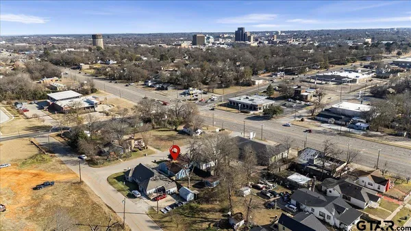 an aerial view of multiple house