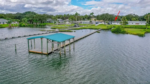 a view of a lake with outdoor space
