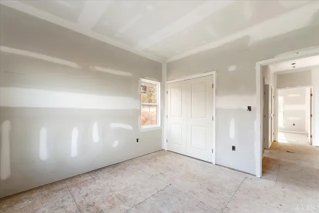 a view of an empty room