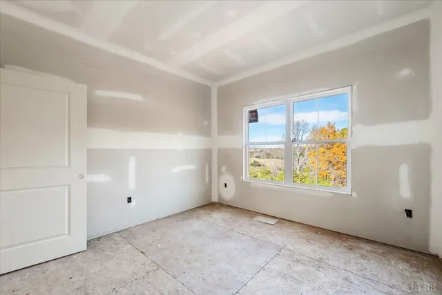 a view of a lake with a mountain