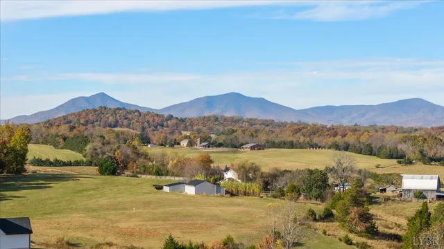 a view of lake with mountain