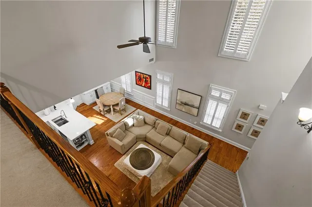 a living room with a couch