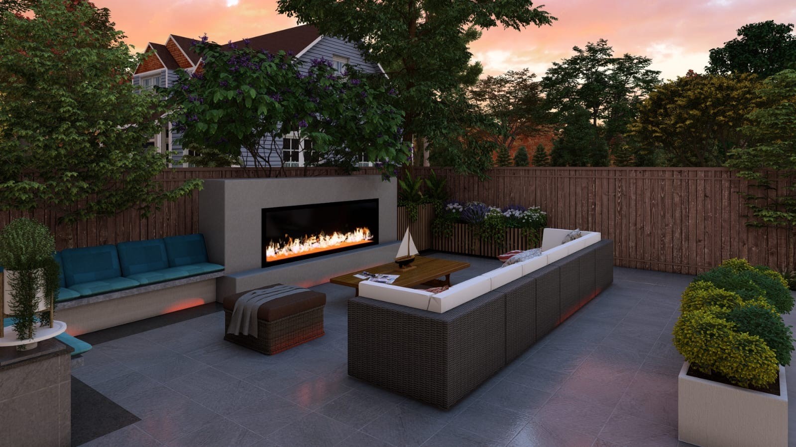 20102 Gable Point Drive Katy, TX 77450 - Photo 35 of 42 a white bench sitting in the middle of a patio